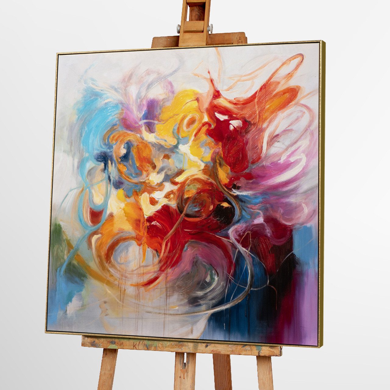 ArtUniverse Gemälde Joie de vivre 115 x 115 cm, Abstrakt