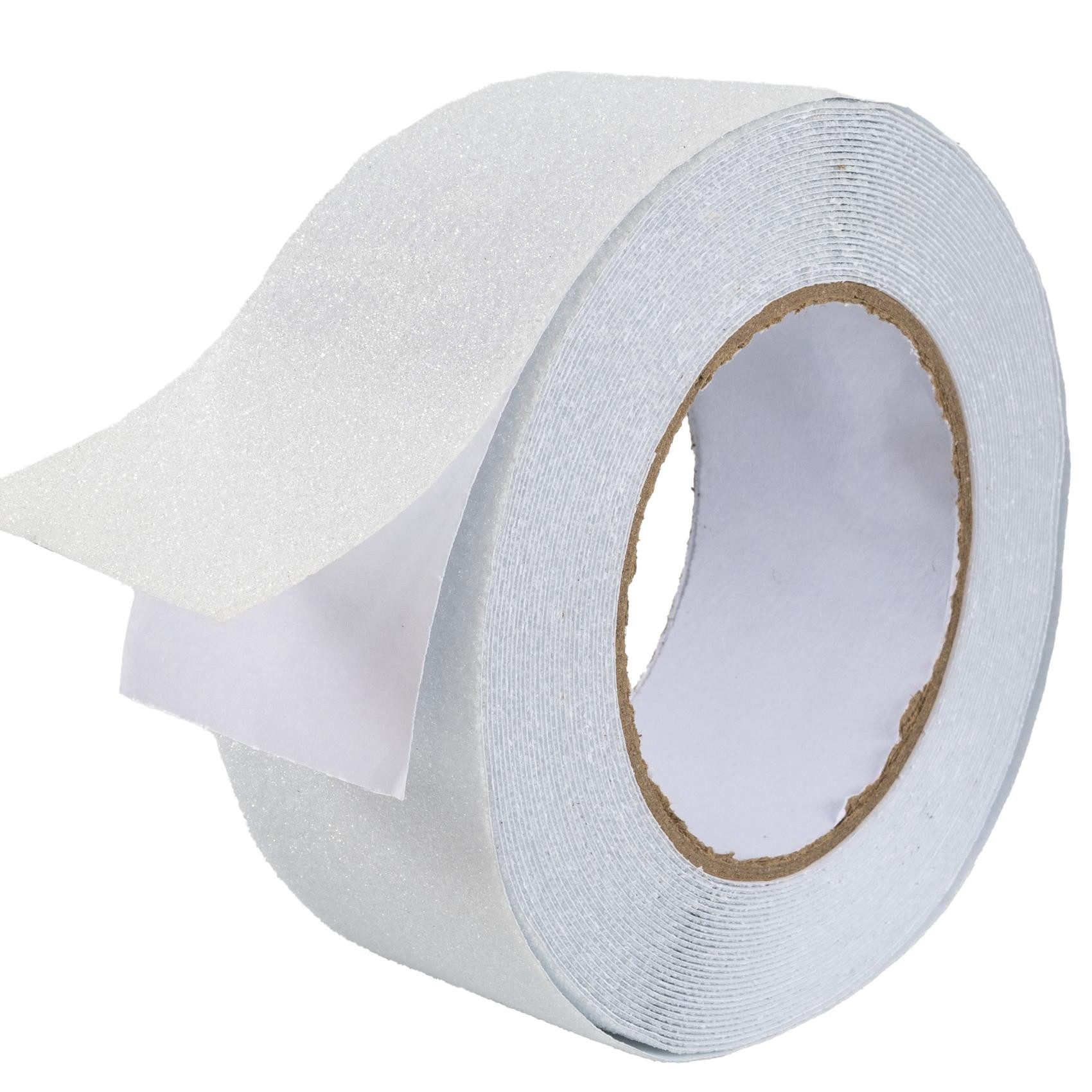 ANRO Klebeband Antirutsch Klebestreifen für glatte Oberflächen Sicherheitsklebeband (eine Rolle, 1-St., 1St.Rolle) selbstklebend erhöht die Sicherheit SafeTape 10M /5cm Halbtransparent