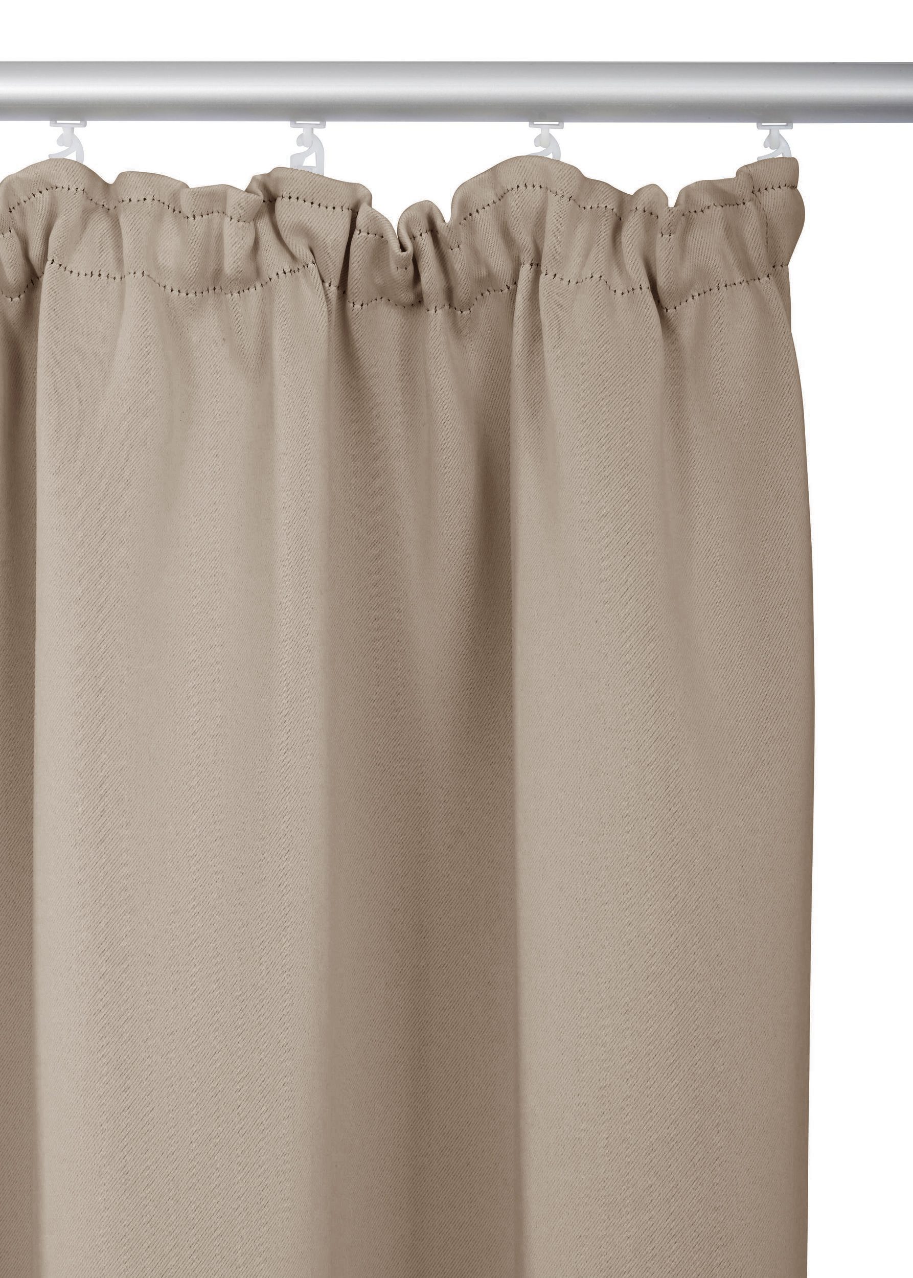 OTTO home Vorhang SOLA (1 St), Kräuselband, verdunkelnd, Polyester, Breite:130 cm, 1 Schal, einfarbig, Verdunkelung