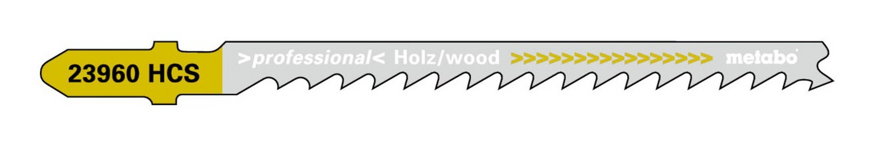 Stichsägeblatt 74 4-5,2 / Serie HCS m. mm metabo professional progressiv Eintauchspitze Stück), Holz (5