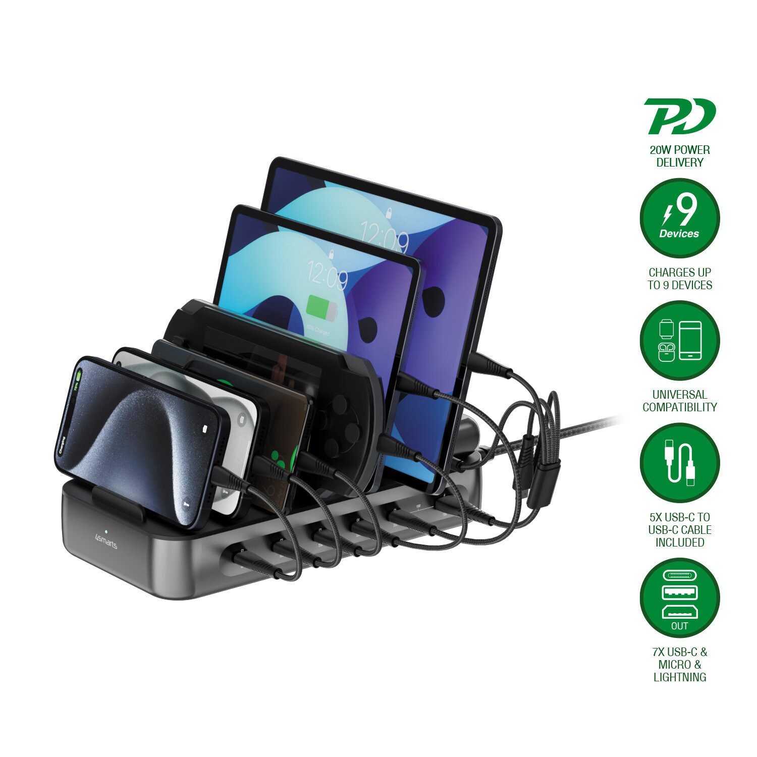 4smarts Ladestation Team 100W (3000 mA)