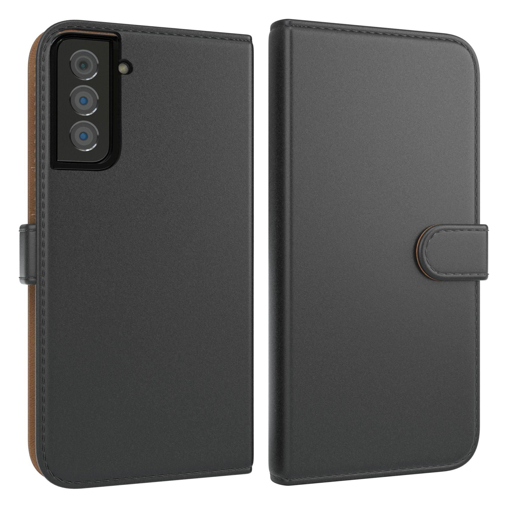EAZY CASE Handyhülle Uni Bookstyle für Samsung Galaxy S21 Plus 5G 6,7 Zoll, Schutzhülle mit Standfunktion Kartenfach Handytasche aufklappbar Etui