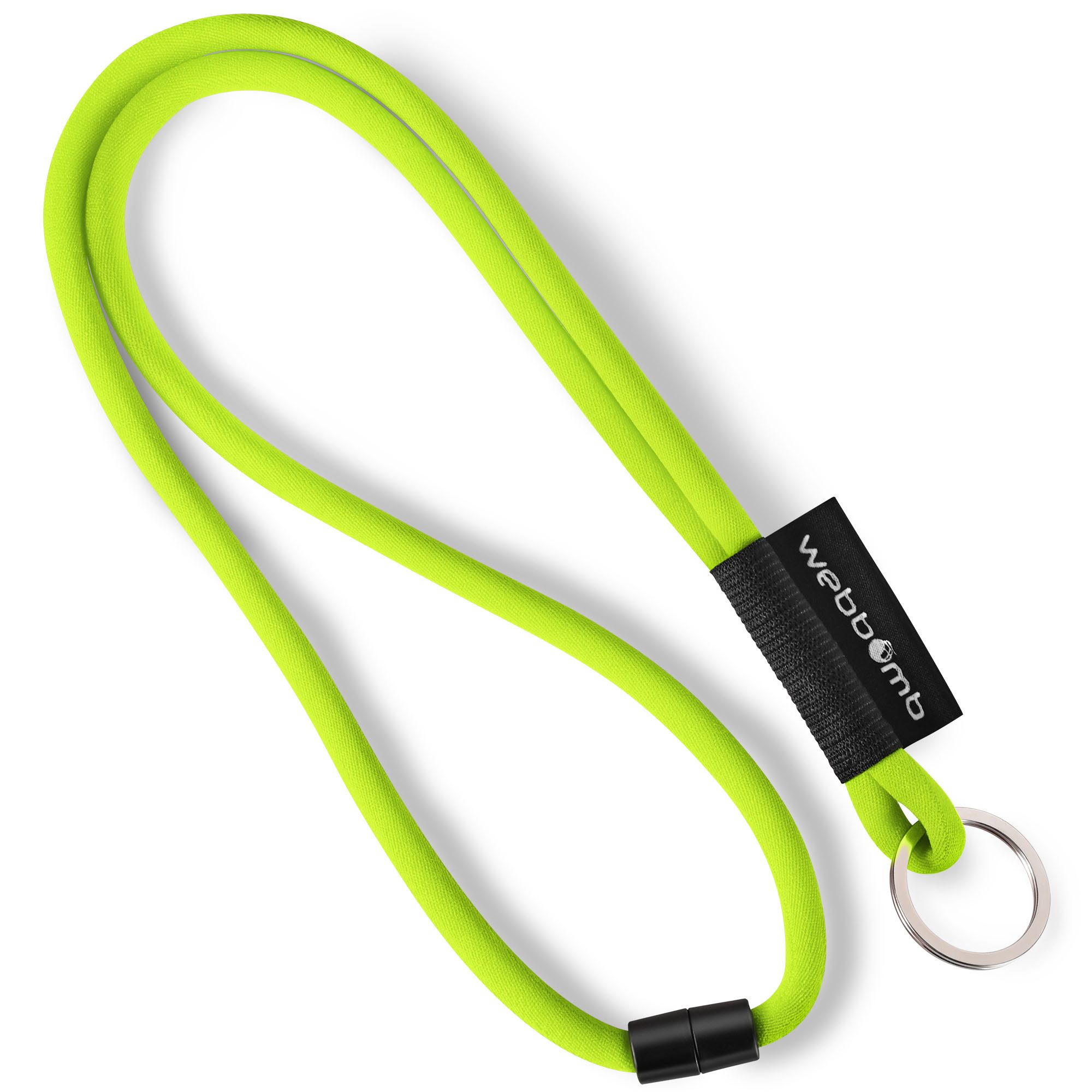 WEBBOMB Schlüsselanhänger Lanyard Tubular Schlüsselband mit Karabiner + Schlüsselring keychain