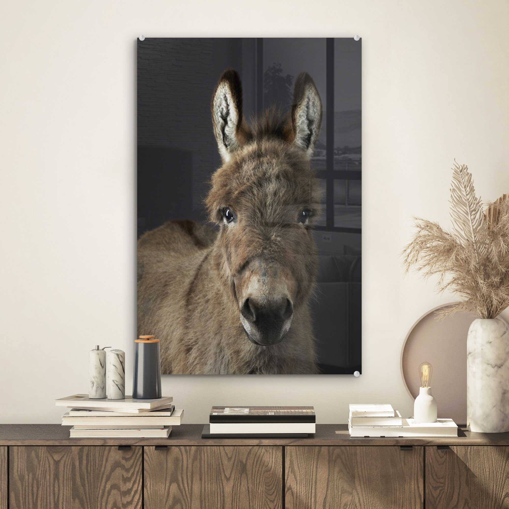 MuchoWow Acrylglasbild Portrait-Staffelei, Inkl. Aufhängung, Bilder günstig online kaufen