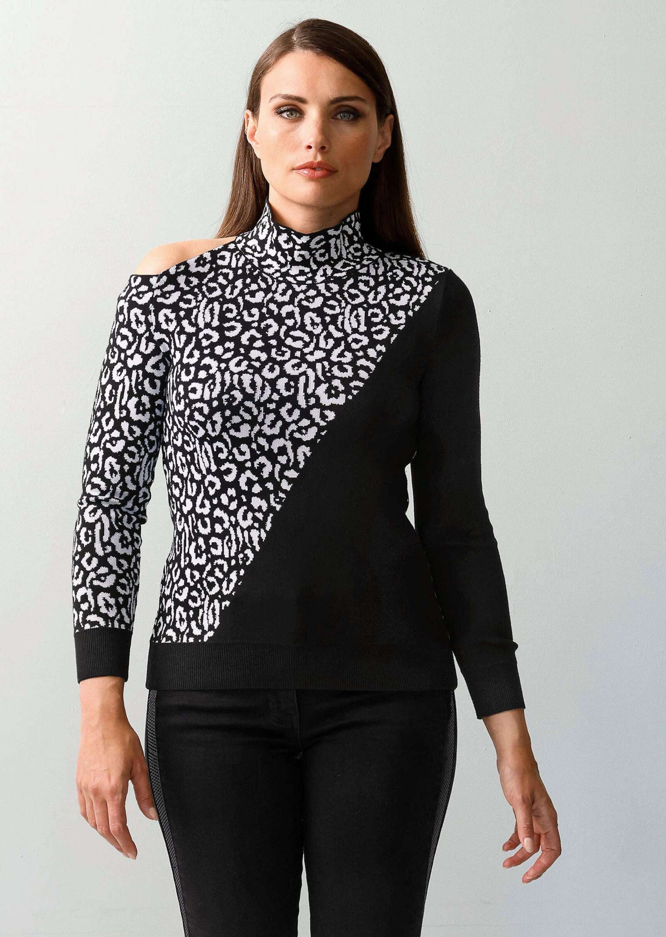 Alba Moda Strickpullover Pullover mit Cut-Out Detail