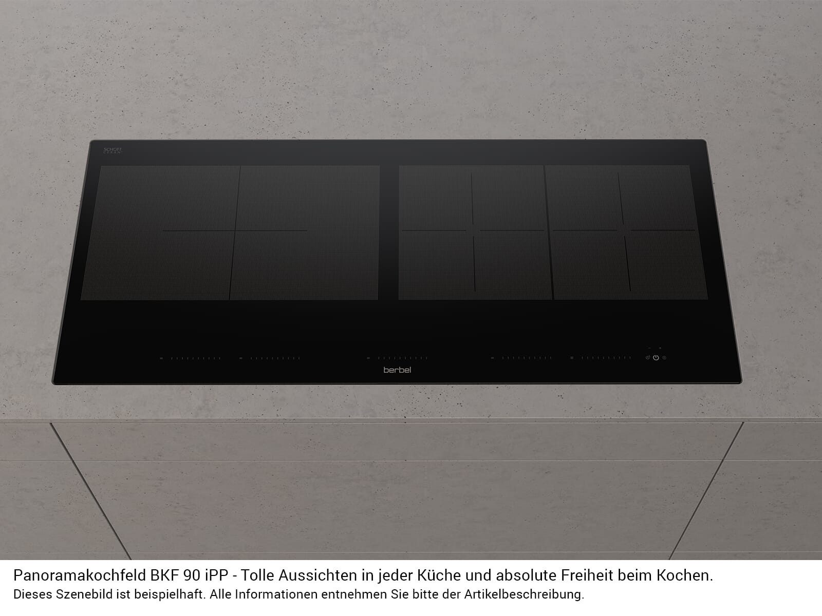 Berbel Induktions-Kochfeld 1100055, autark, Timer, TouchControl-Bedienung