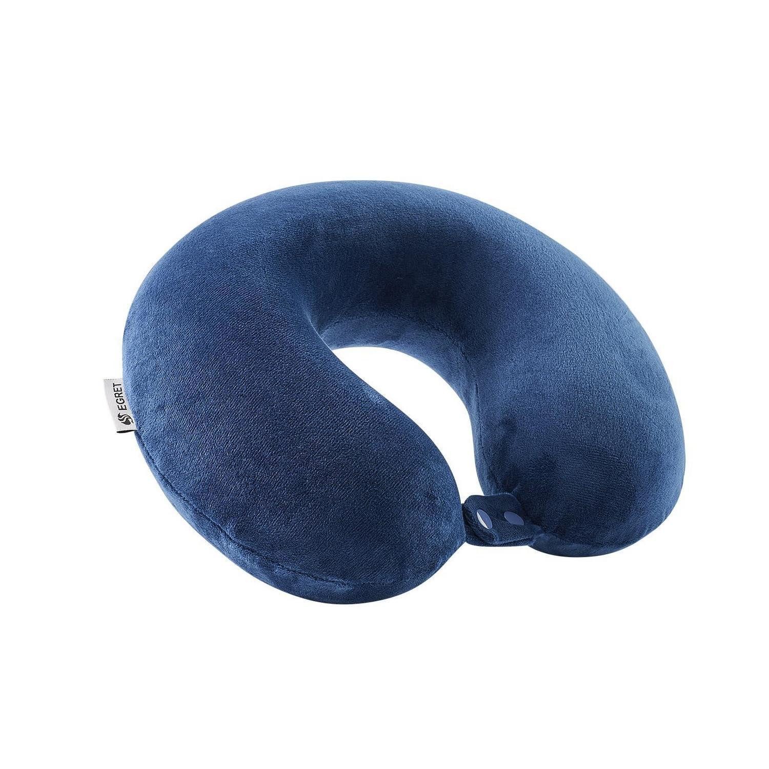 LuxusKollektion Nackenhörnchen Nackenhörnchen Memory Foam Ergonomie Nacken Kinn Reisen Blau