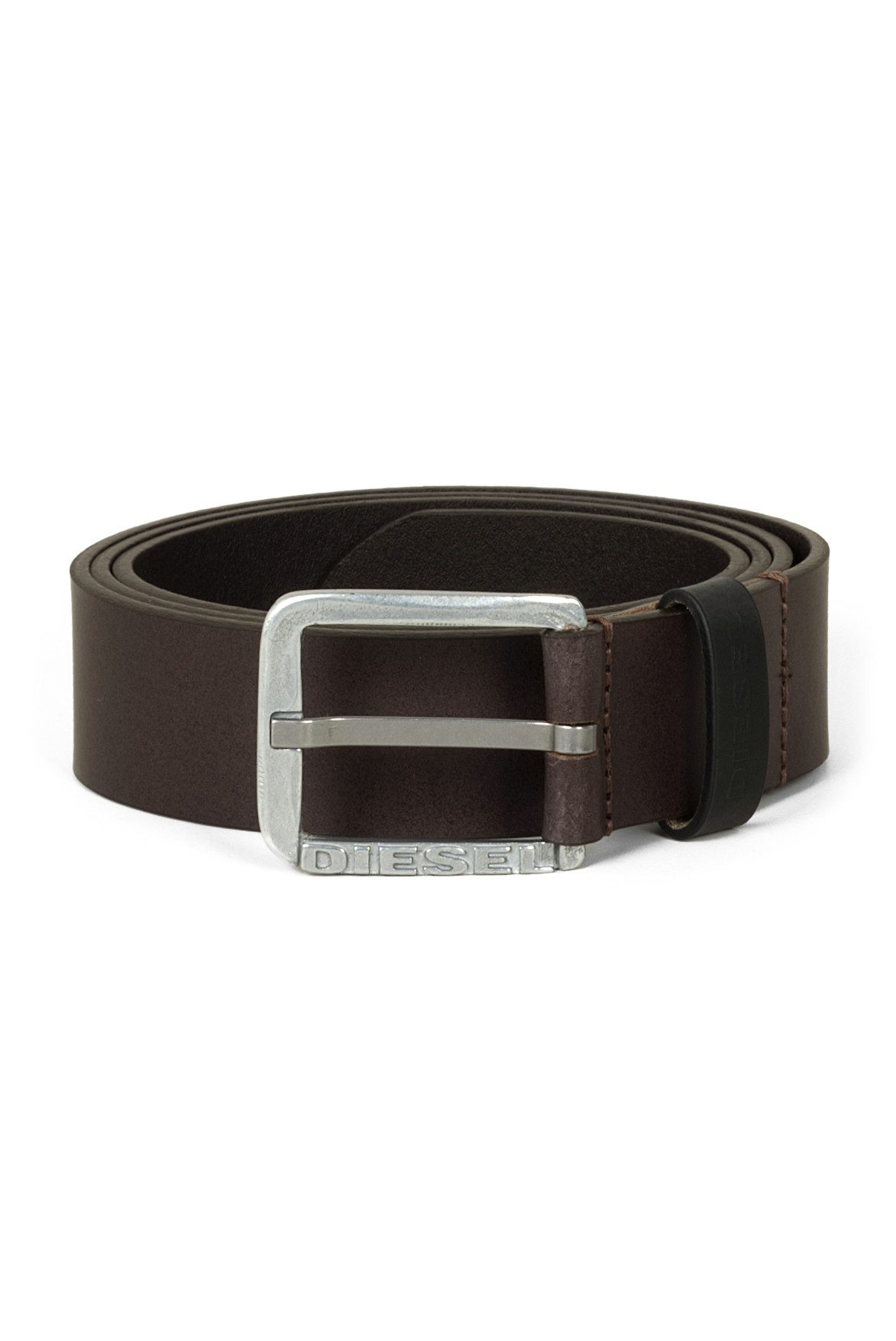Ledergürtel 3,5 cm breit mit Metallverschluss - LOGO B-BASIC BELT