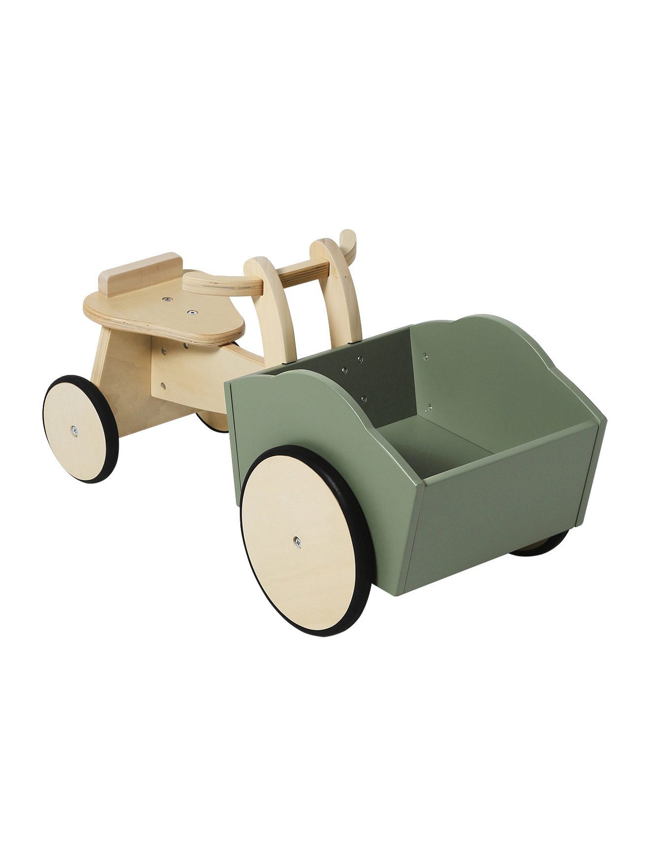 vertbaudet Kinderfahrzeug Lauflernhilfe Baby Rutschfahrzeug mit 3 Rädern, Holz