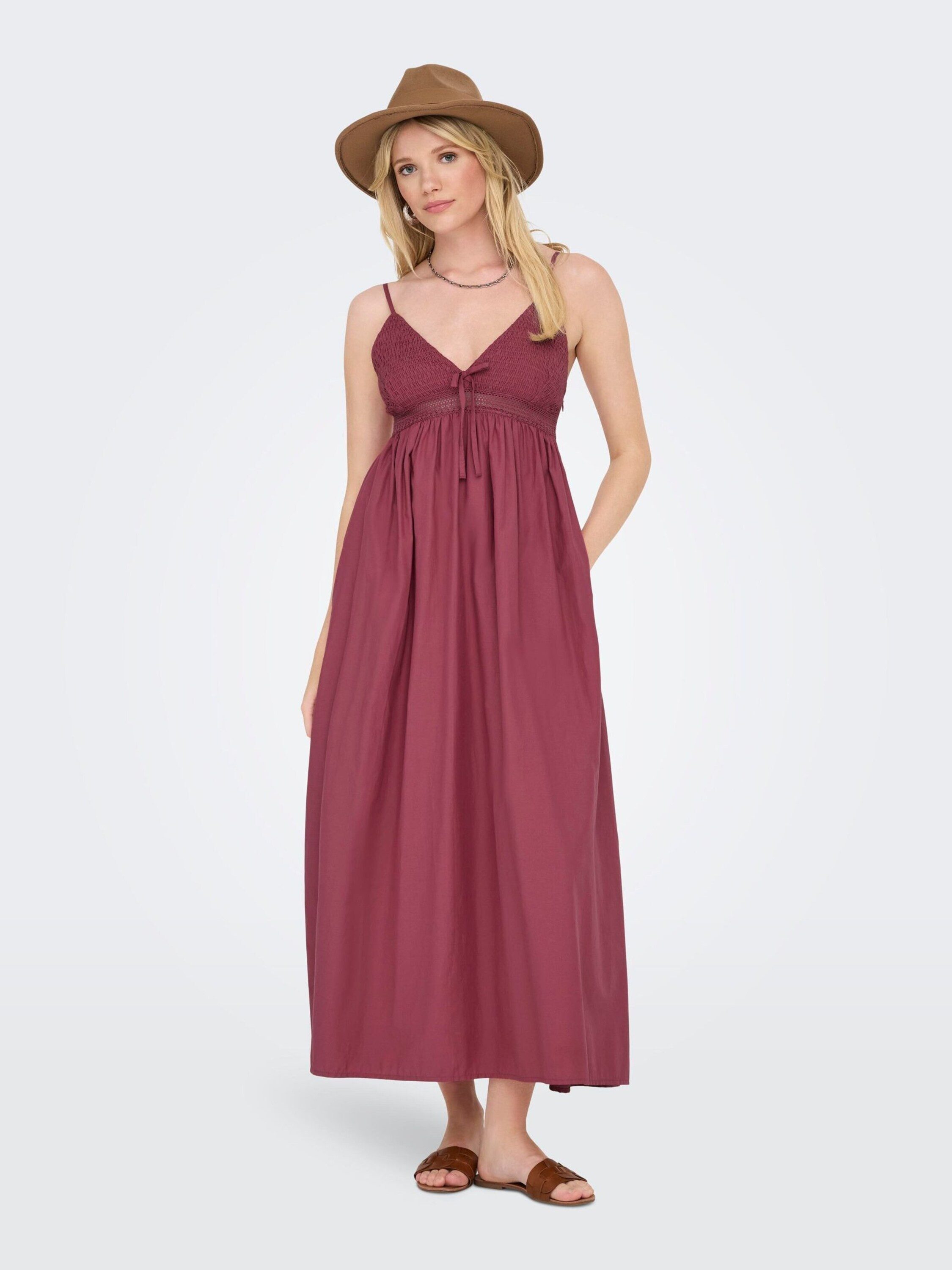 ONLY Maxikleid ONLBriar (1-tlg) Drapiert/gerafft