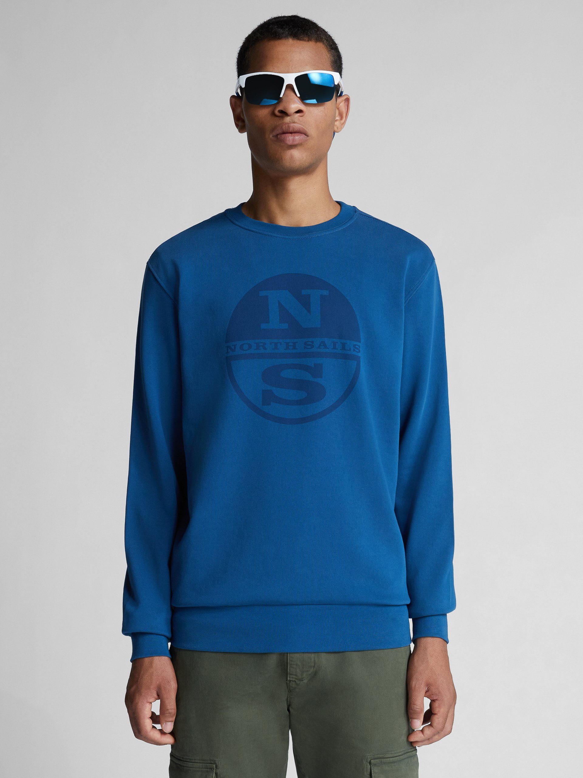 North Sails Sweatshirt aus Biobaumwolle mit Label-Print POSEIDON