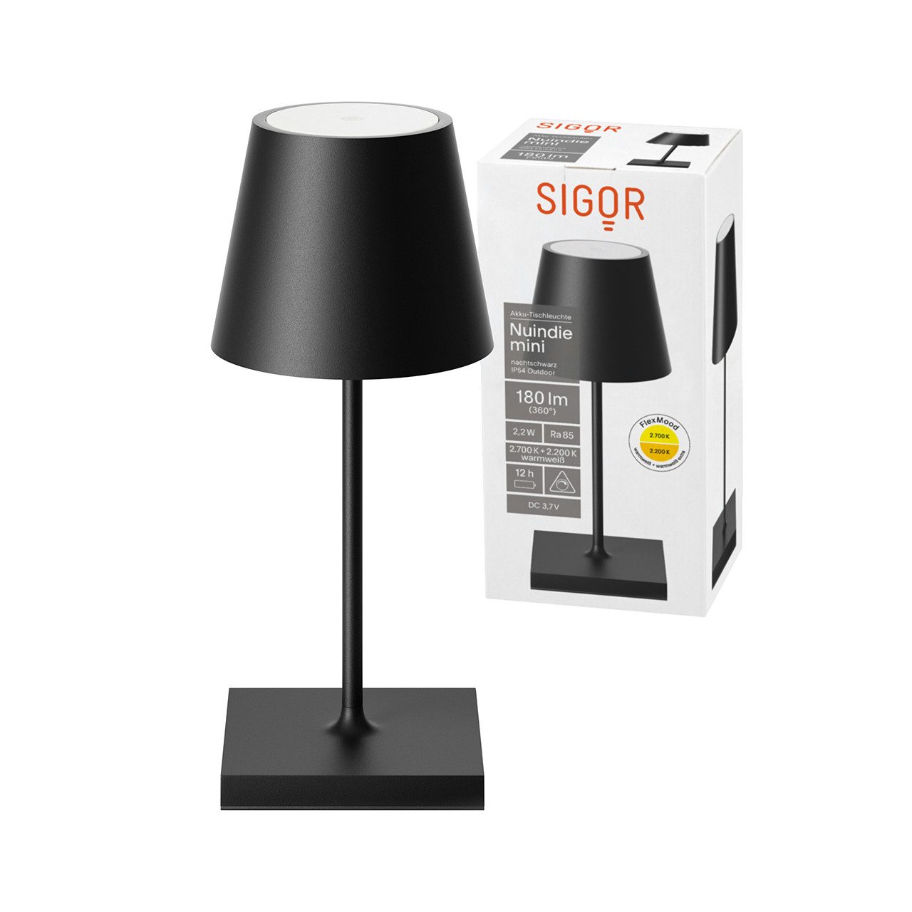 SIGOR LED Tischleuchte Sigor Akku-Tischleuchte NUINDIE günstig online kaufen