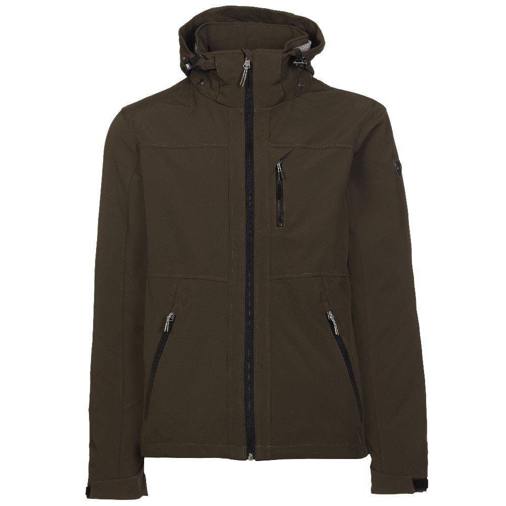 Funktionsjacke Softshelljacke mit 8.000mm Wassersäule Kapuze