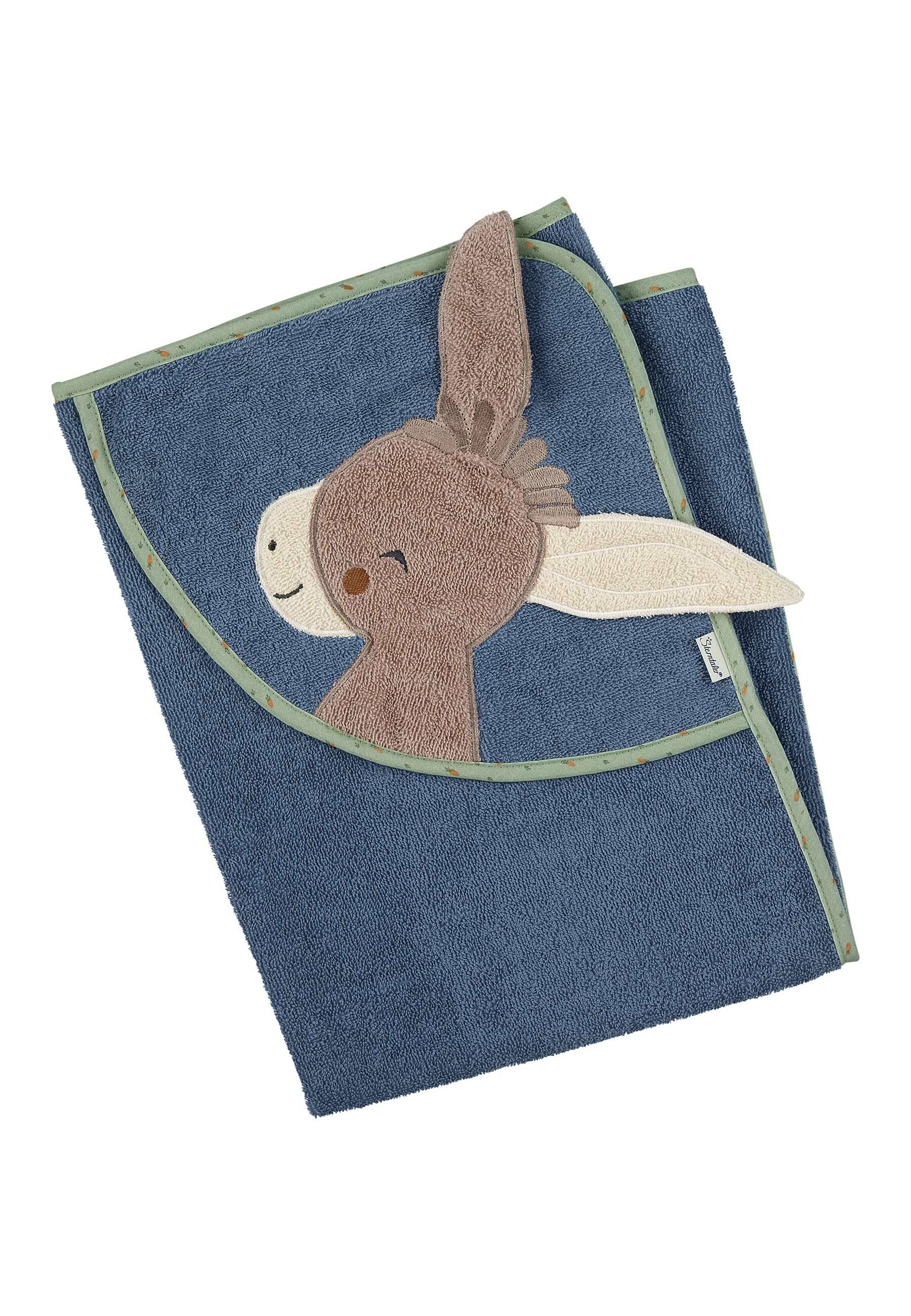 Sterntaler® Badetuch Motiv-Kapuzenbadetuch Emmilius, 100 % Baumwolle (1-St) günstig online kaufen