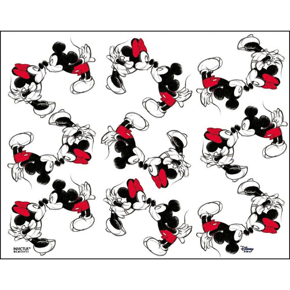 Geda Labels GmbH Trinkflasche Mickey Kiss Sketch, Rot, 500ml, spülmaschinengeeignet – Bild 3 von 3