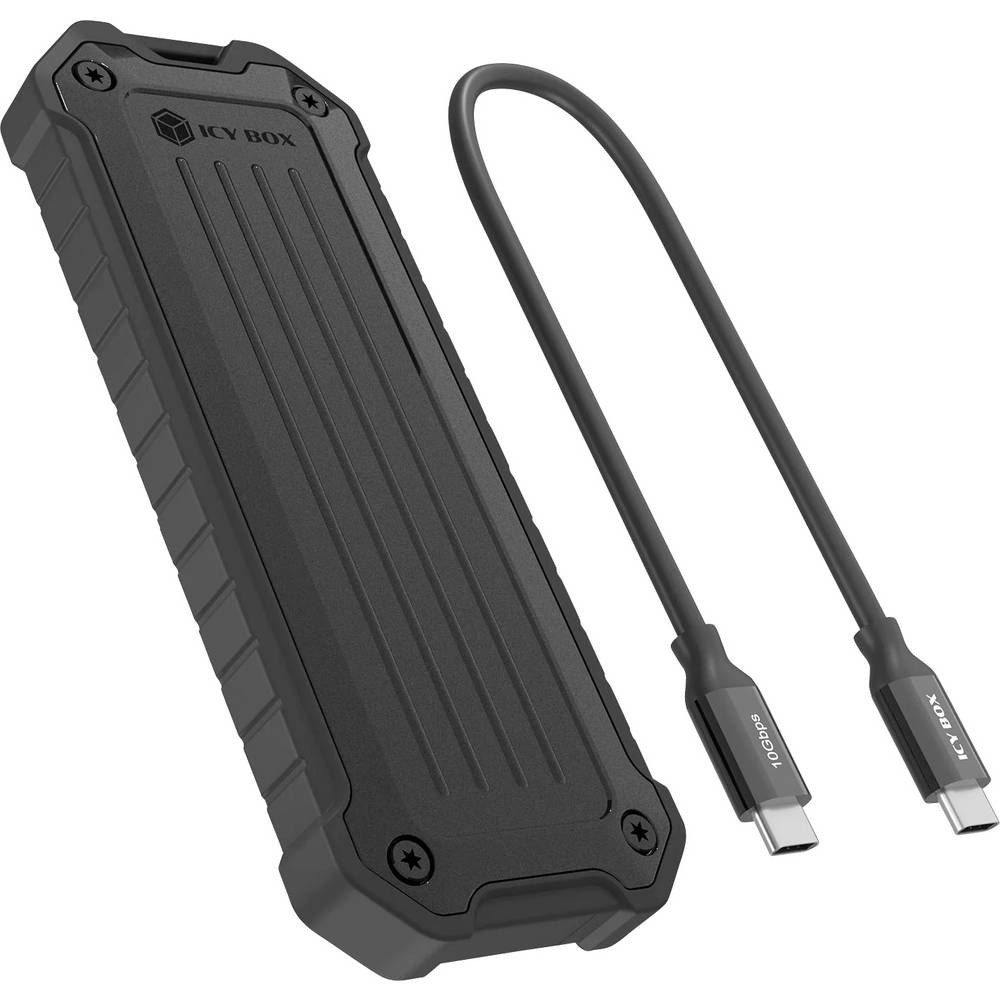 ICY BOX Festplatten-Gehäuse IB-1827MCP-C31 M.2 SSD-Gehäuse USB-C® (USB 3.2 Gen 2) 10 GBit/s M.2, UASP Unterstützung