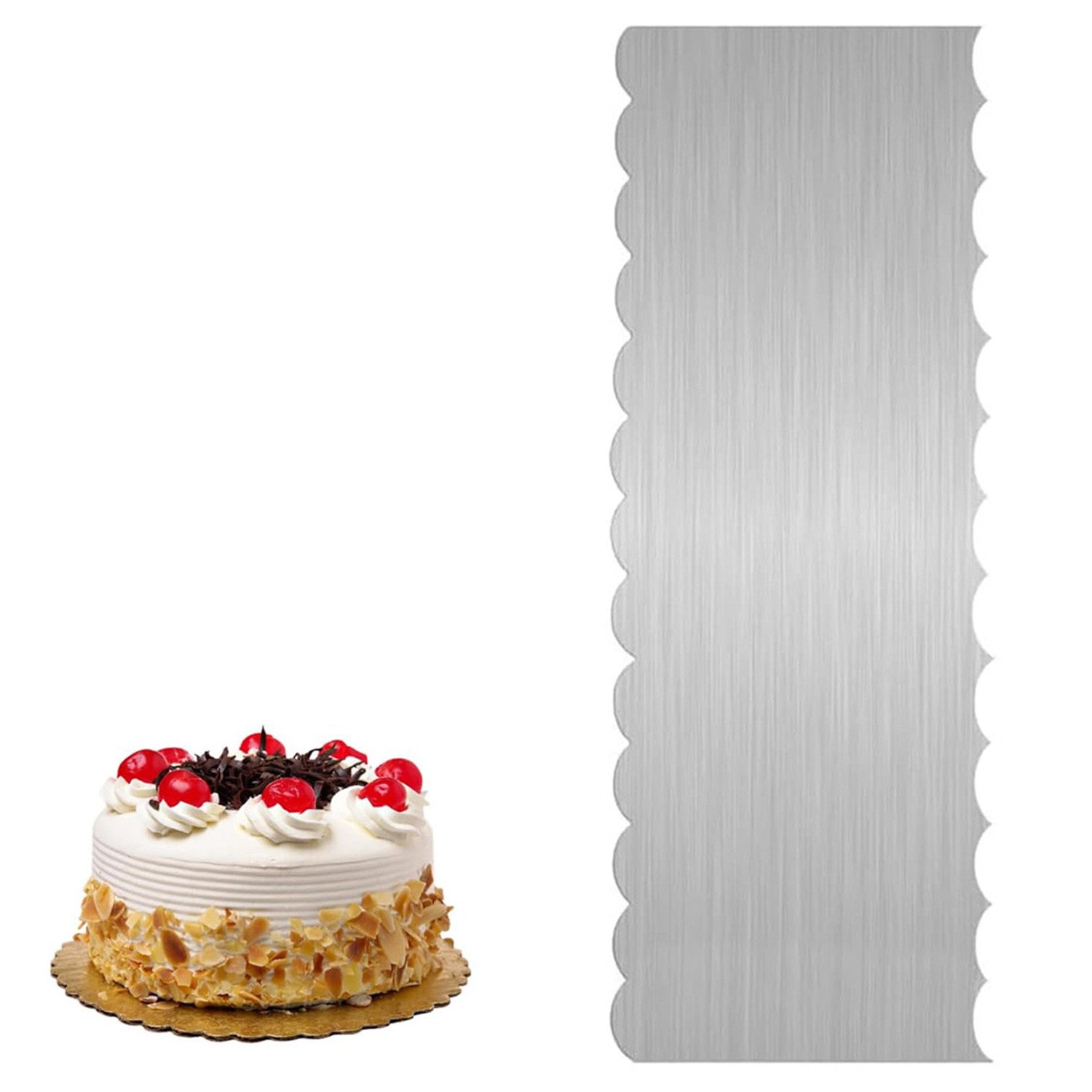 Auledio Kuchenheber Edelstahl Торт серверы & Kuchenschaber - Tortenglätter & Spachtel, ca. 21,9 x 7,8 cm, Kuchen, Torten, Gebäck​, Spülmaschinengeeignet