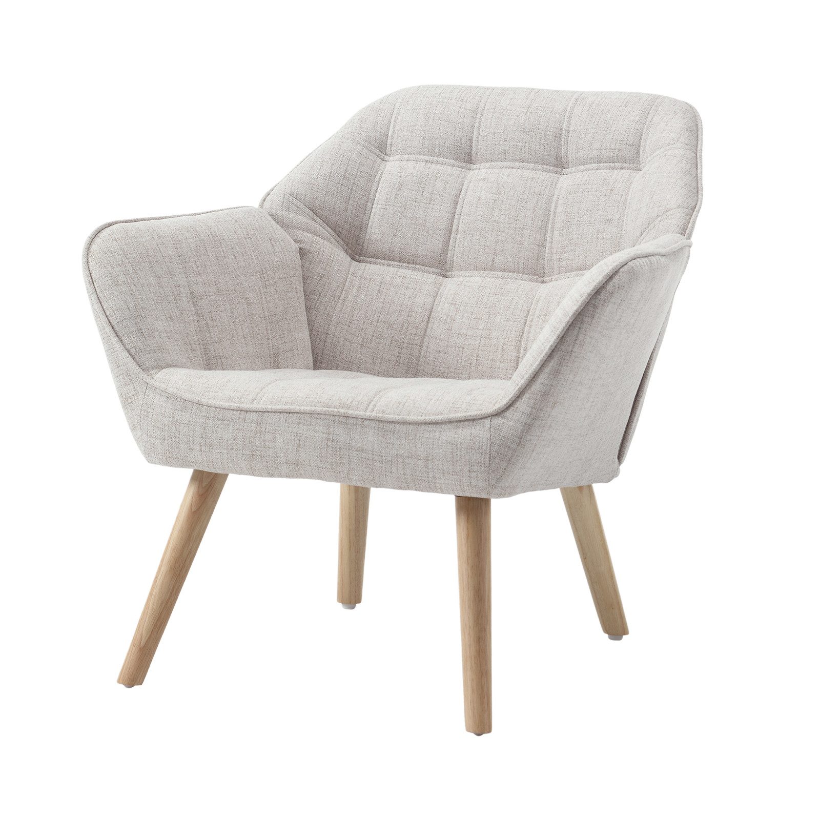 WAHSON OFFICE CHAIRS Ohrensessel mit Massivholz-/Metallbeinen Moderner Sess günstig online kaufen