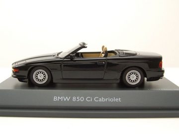 Schuco Modellauto BMW 850 Ci Cabrio 1989 schwarz Modellauto 1:43 Schuco, Maßstab 1:43