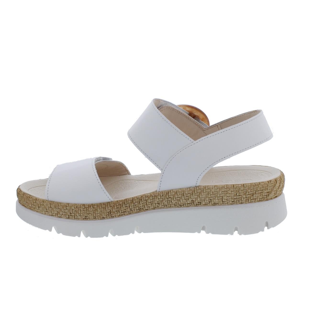 Gabor Gabor Sandale, Nappa (Glattleder), weiss, Klettverschluss, Best Fittin Sandale