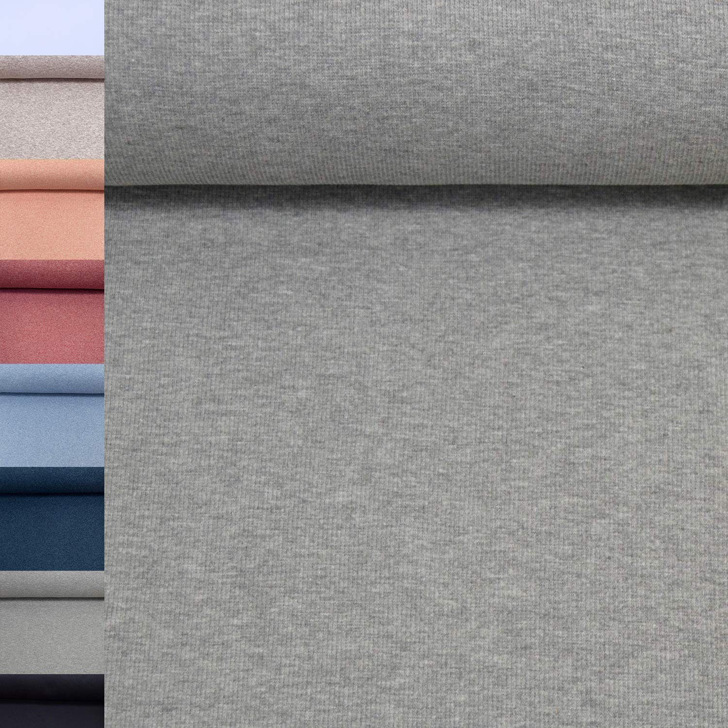 MAGAM-Stoffe Stoff "Laura", Bündchenstoff Grobstrick uni OEKO-TEX Meterware ab 50cm