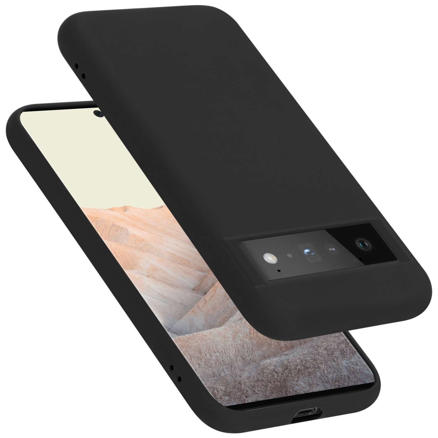 Cadorabo Handyhülle für Google PIXEL 6 PRO Hülle Google PIXEL 6 PRO, Flexible Hülle TPU Silikon Schutzhülle Back Cover Case