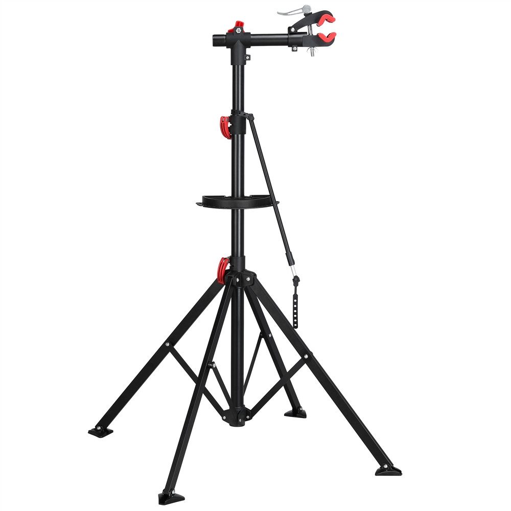 Yaheetech Fahrrad-Montageständer mit magnetischer Werkzeugablage, Reparaturständer höhenverstellbar, 360° drehbar