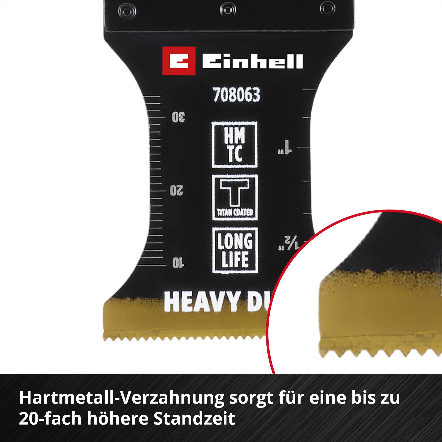 Einhell Sägeblatt Original Einhell Tauchsägeblatt mit titanbeschichteter HM-Verzahnung, Original Einhell Tauchsägeblatt mit titanbeschichteter HM-Verzahnung (