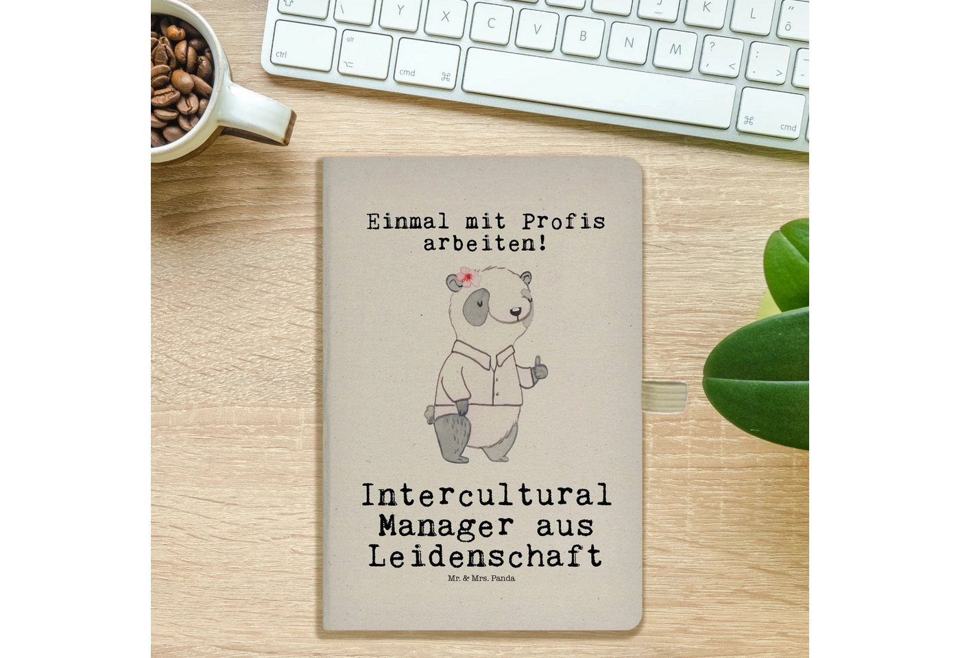 Thumbnail - Mr. & Mrs. Panda Notizbuch Intercultural Manager Leidenschaft - Transparent - Geschenk, Arbeitsk Mr. & Mrs. Panda, Flexi...