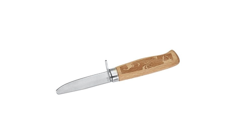Herbertz Universalmesser Herbertz Kindermesser, Dinosaurier, feststehend mit Scheide, (1 St), Scheide inklusive, Spitze abgerundet