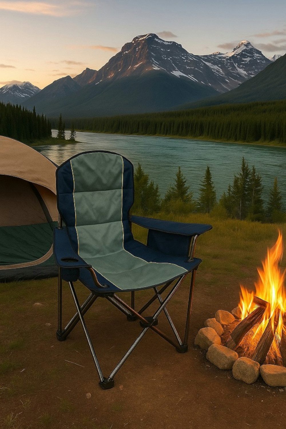 BruKa Campingstuhl YUKON Faltbar Camping Klappstuhl günstig online kaufen