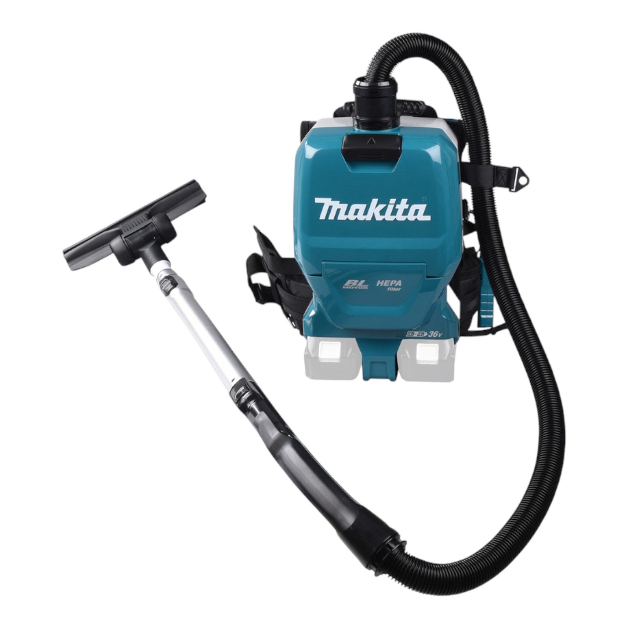 Makita Akku-Handstaubsauger Makita DVC261ZX11 Rückentragbarer Akku Staubsauger