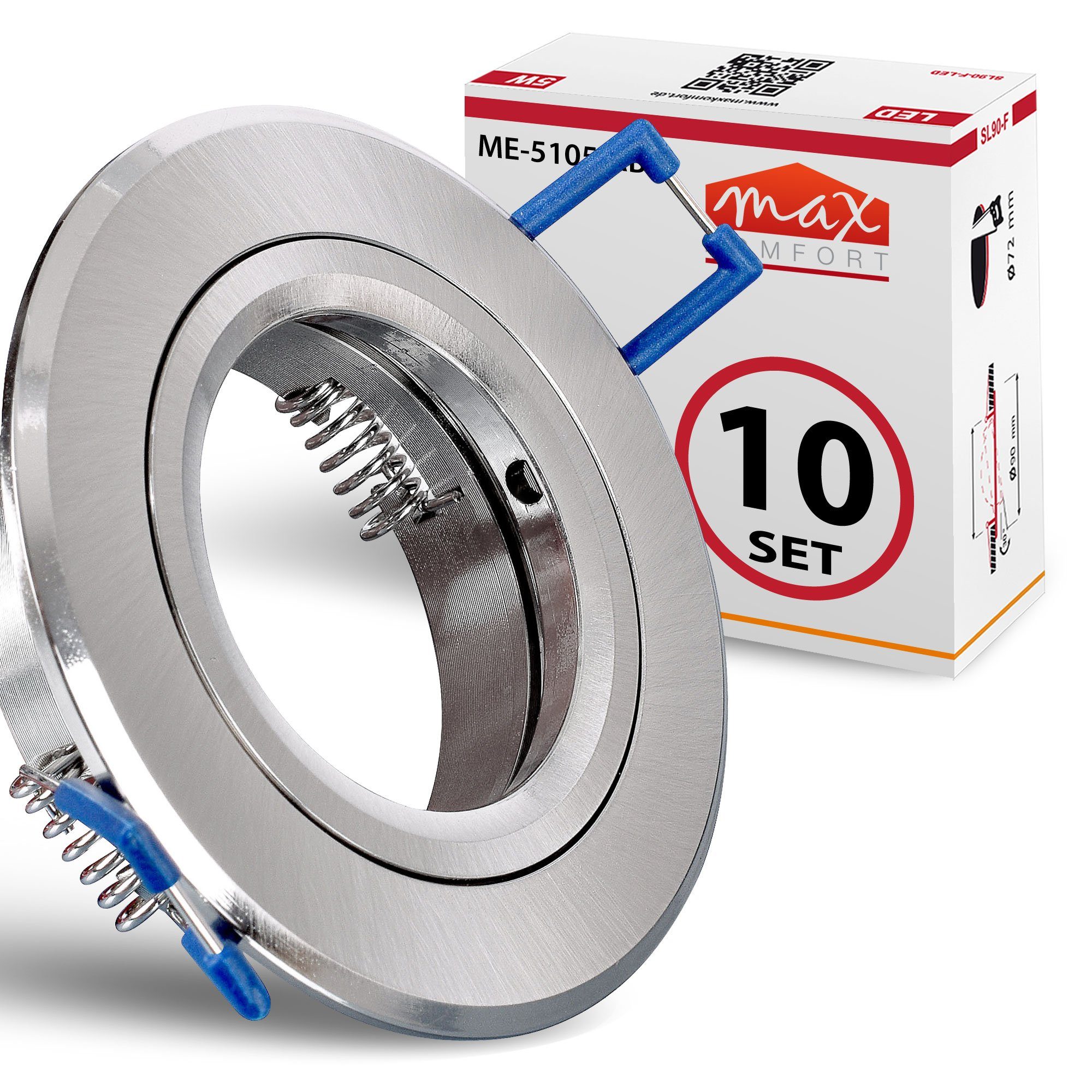 Maxkomfort Einbauleuchte Einbaustrahler 5105, ohne Leuchtmittel, günstig online kaufen