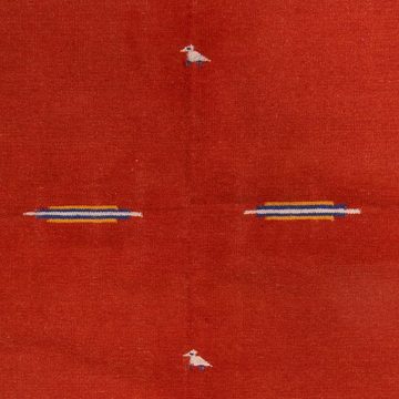 Wollteppich Kelim - Trendy - 240 x 170 cm - dunkelrot, morgenland, rechteckig, Höhe: 4 mm, Wohnzimmer, Einzelstück