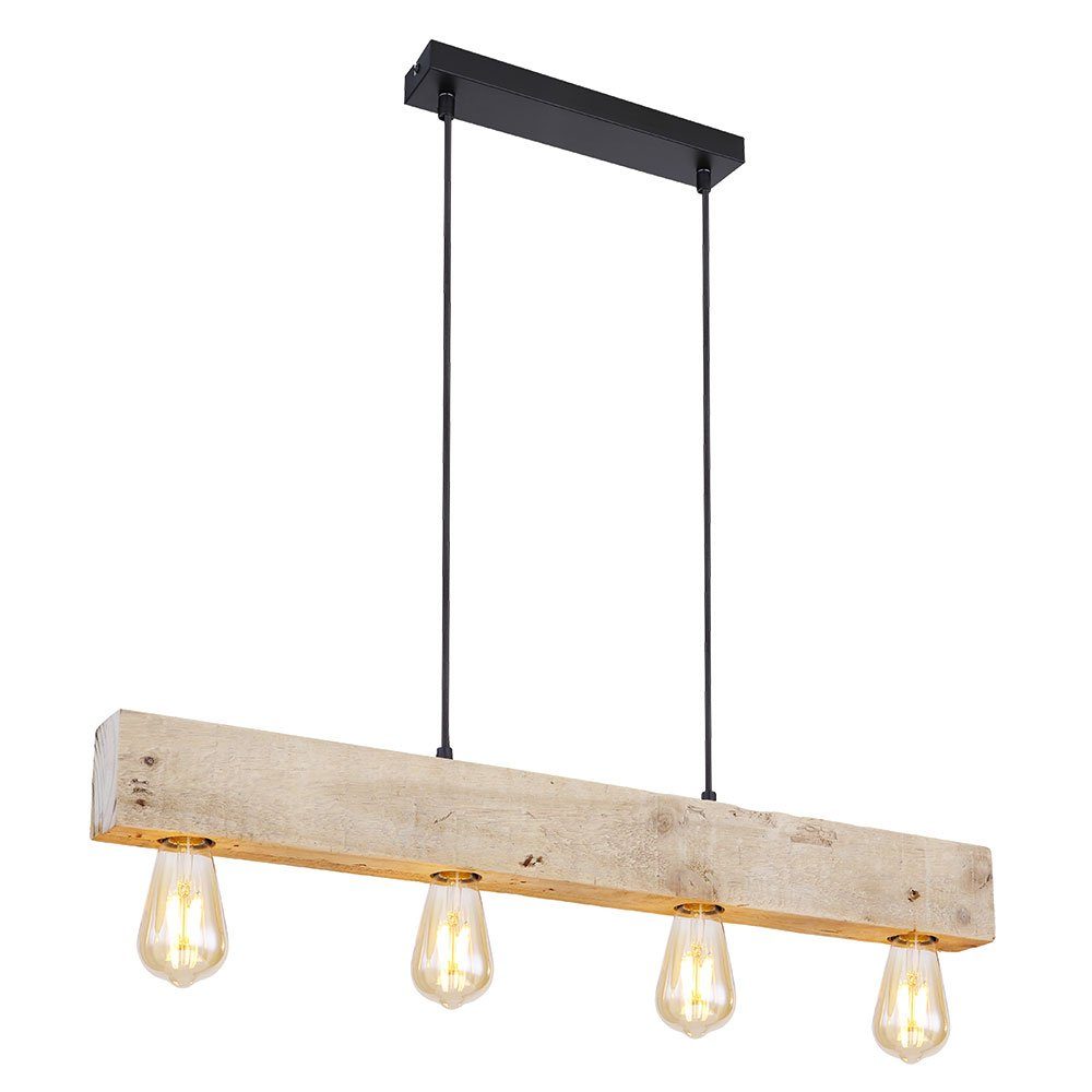 Wohnzimmerlampe Holzleuchte Pendelleuchte nicht Leuchtmittel Pendelleuchte, etc-shop inklusive,