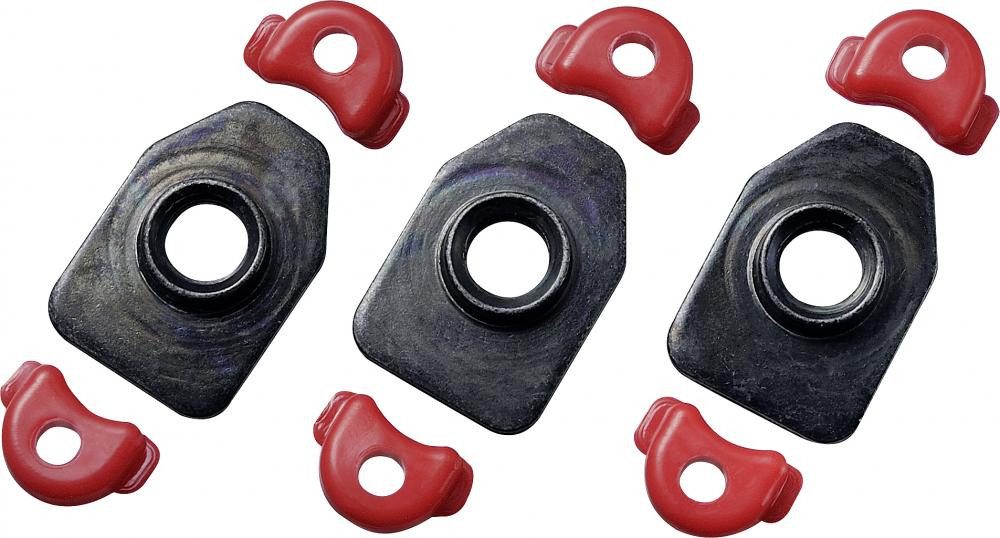Shimano SHIMANO Gewindeeinsätze für SH-RC9, 3 Gewindeeinsätze, 6 Gummi-Spac - E-Bike Akku