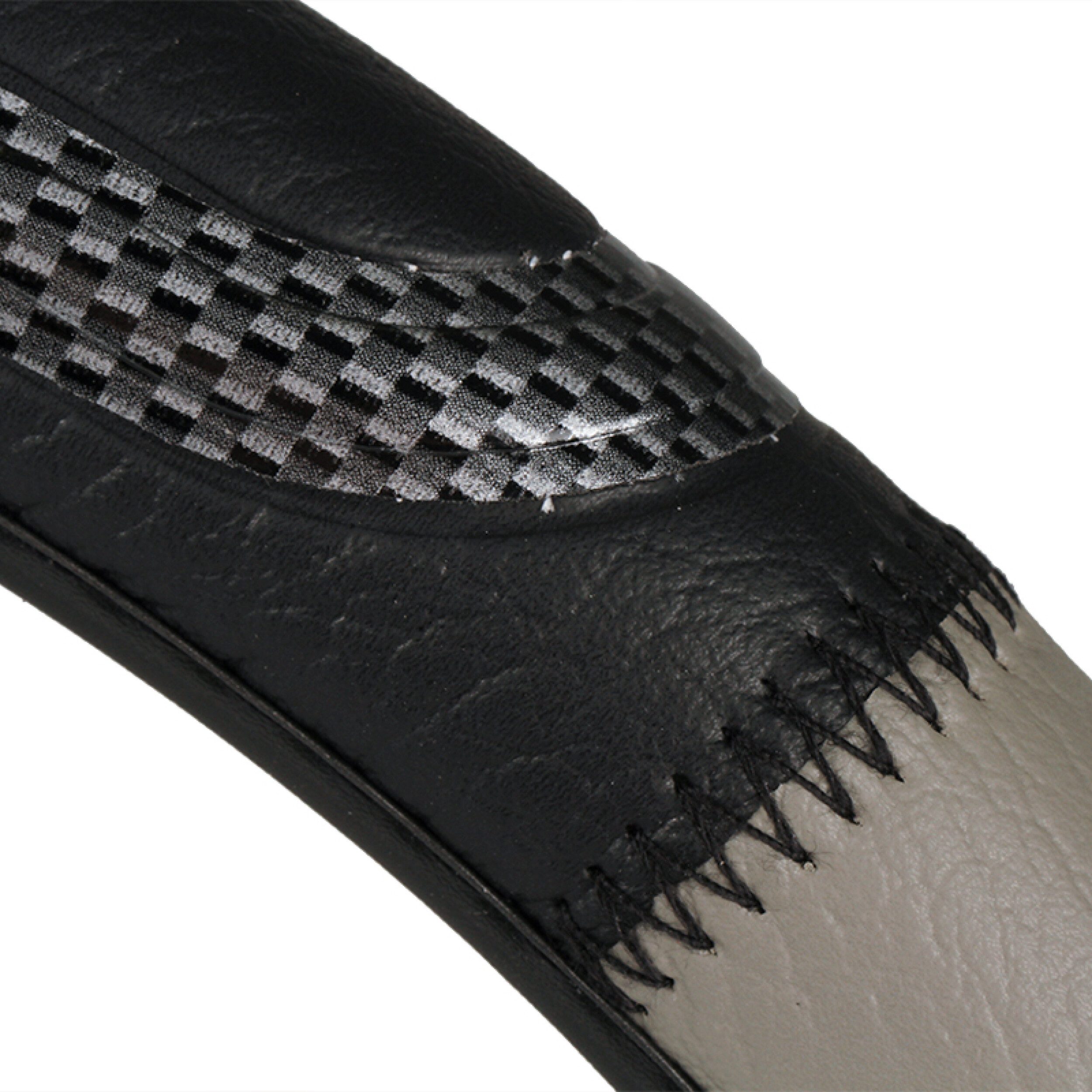 alca steering wheel cover, luxury grey/black, car, 37-39 cm, sporty cream-colored, (1-piece)