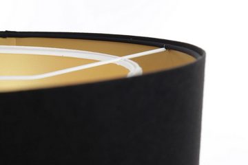 Kiom Pendelleuchte Henny P Velours black, white & gold Ø 45 cm, für wechselbare Leuchtmittel, Leuchtmittel nicht inklusive, Leuchtmittel abhängig