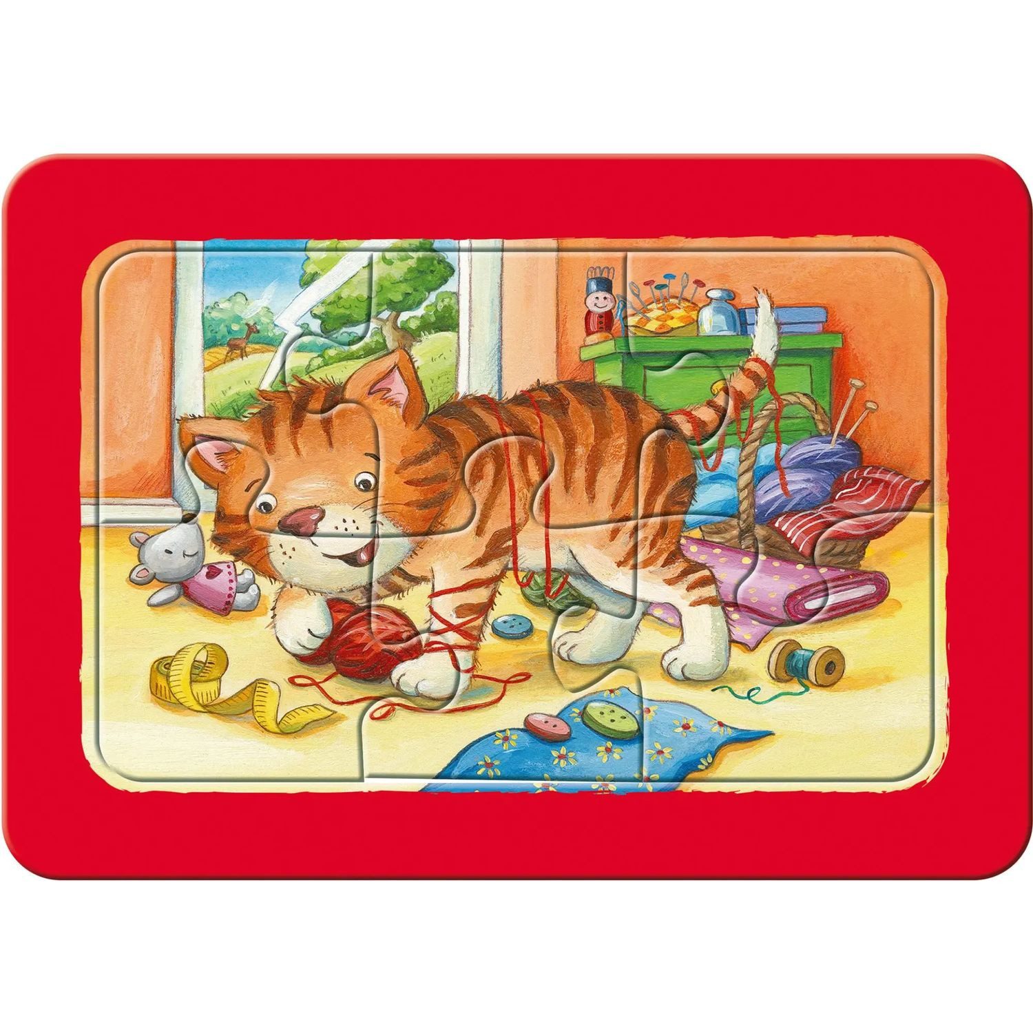 Ravensburger Puzzle Meine Tierfreunde My first puzzle - Rahmenpuzzle 3 x 6 Teile, Puzzleteile