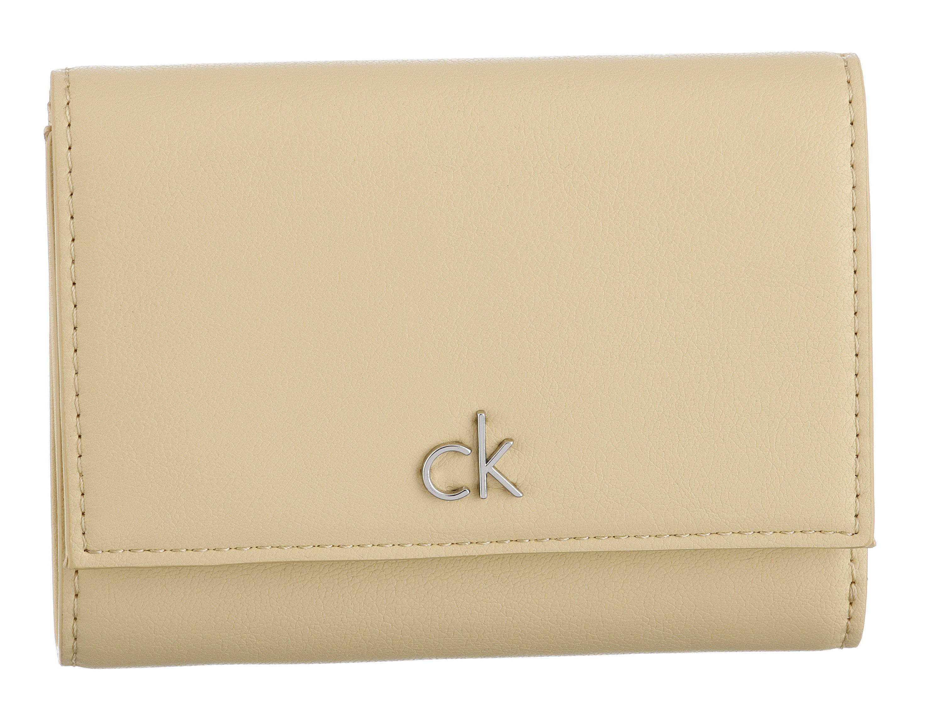 Calvin Klein Geldbörse "CK RE-LOCK MEDIUM TRIFOLD", Damen Portemonnaie, Gel günstig online kaufen