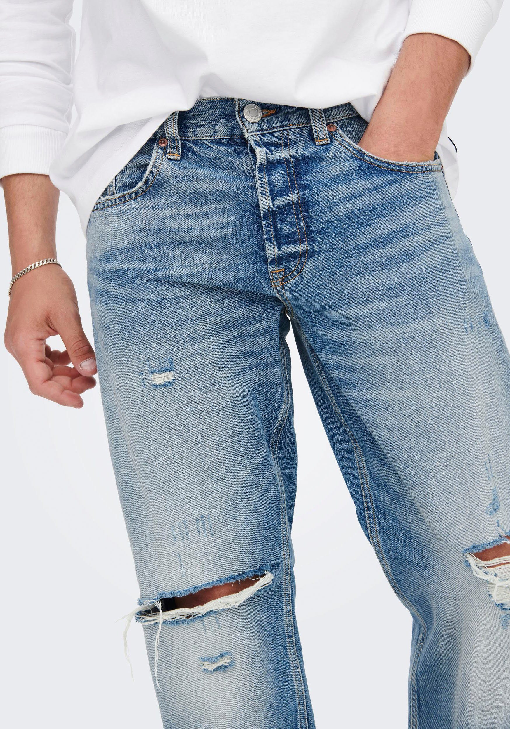 & ONLY LOOSE Loose-fit-Jeans ONSEDGE SONS