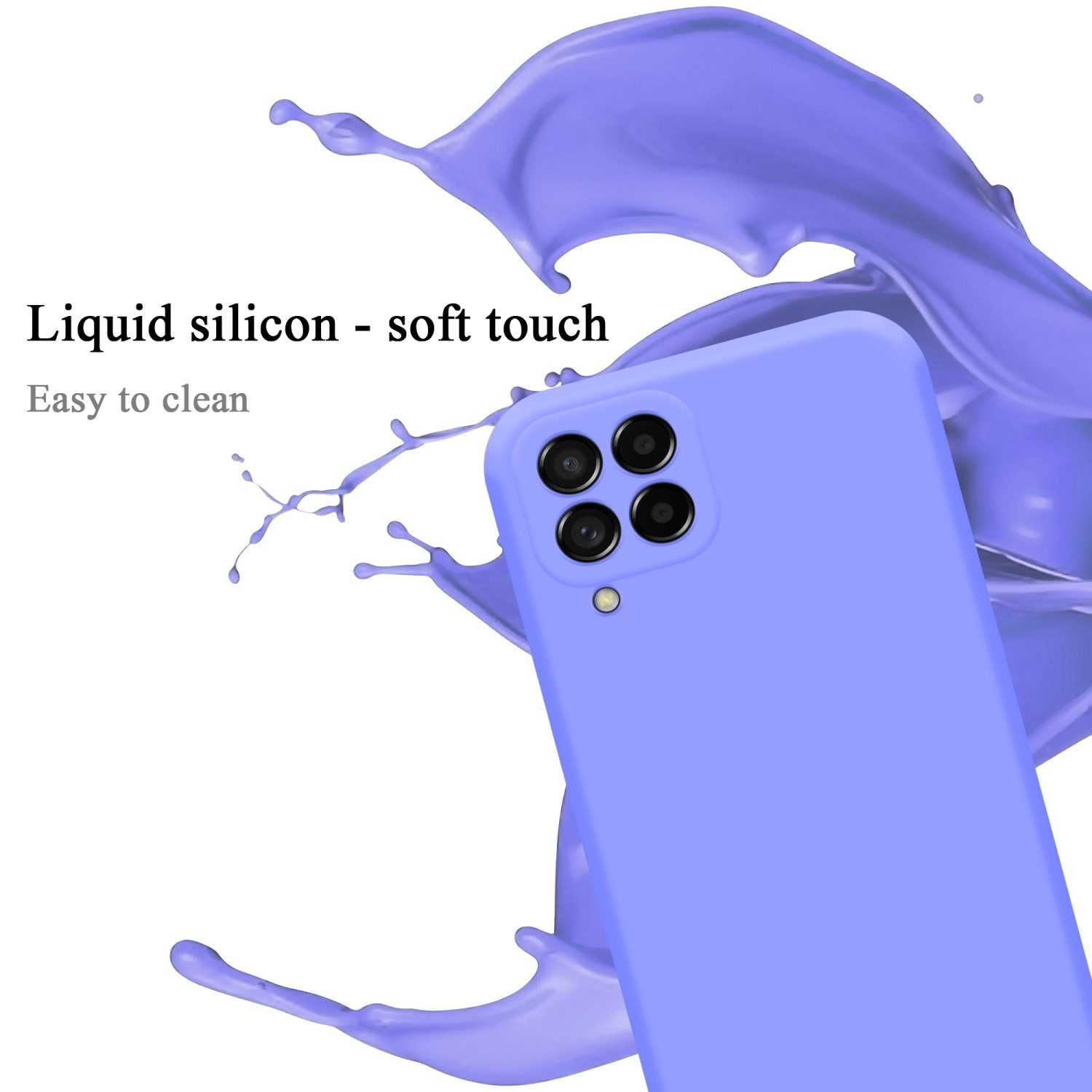 Cadorabo Handyhülle für Samsung Galaxy M53 5G Hülle Samsung Galaxy M53 5G, Flexible Hülle TPU Silikon Schutzhülle Back Cover Case