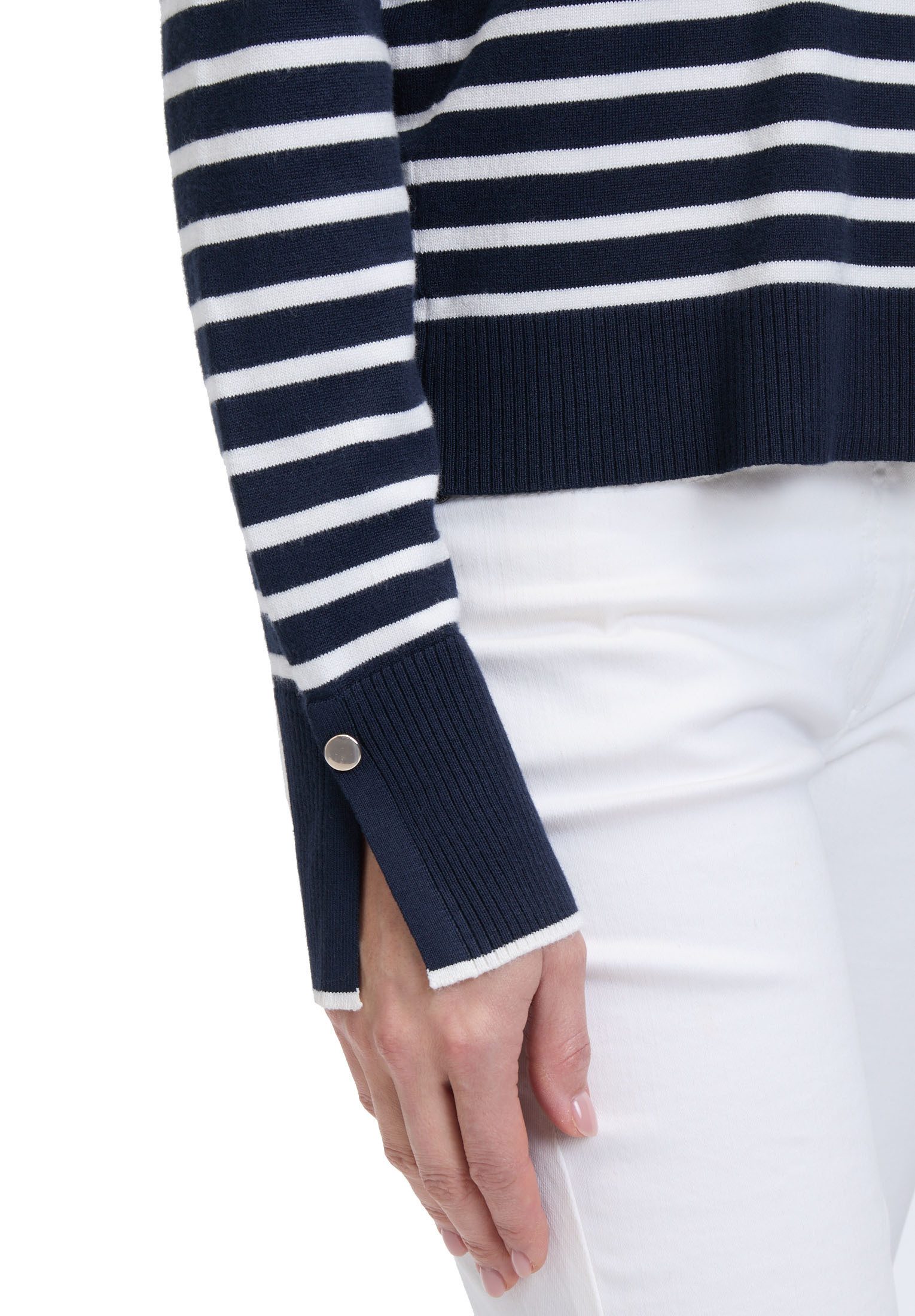 Betty Barclay Strickjacke Damen mit Streifen (1-tlg) Knöpfe