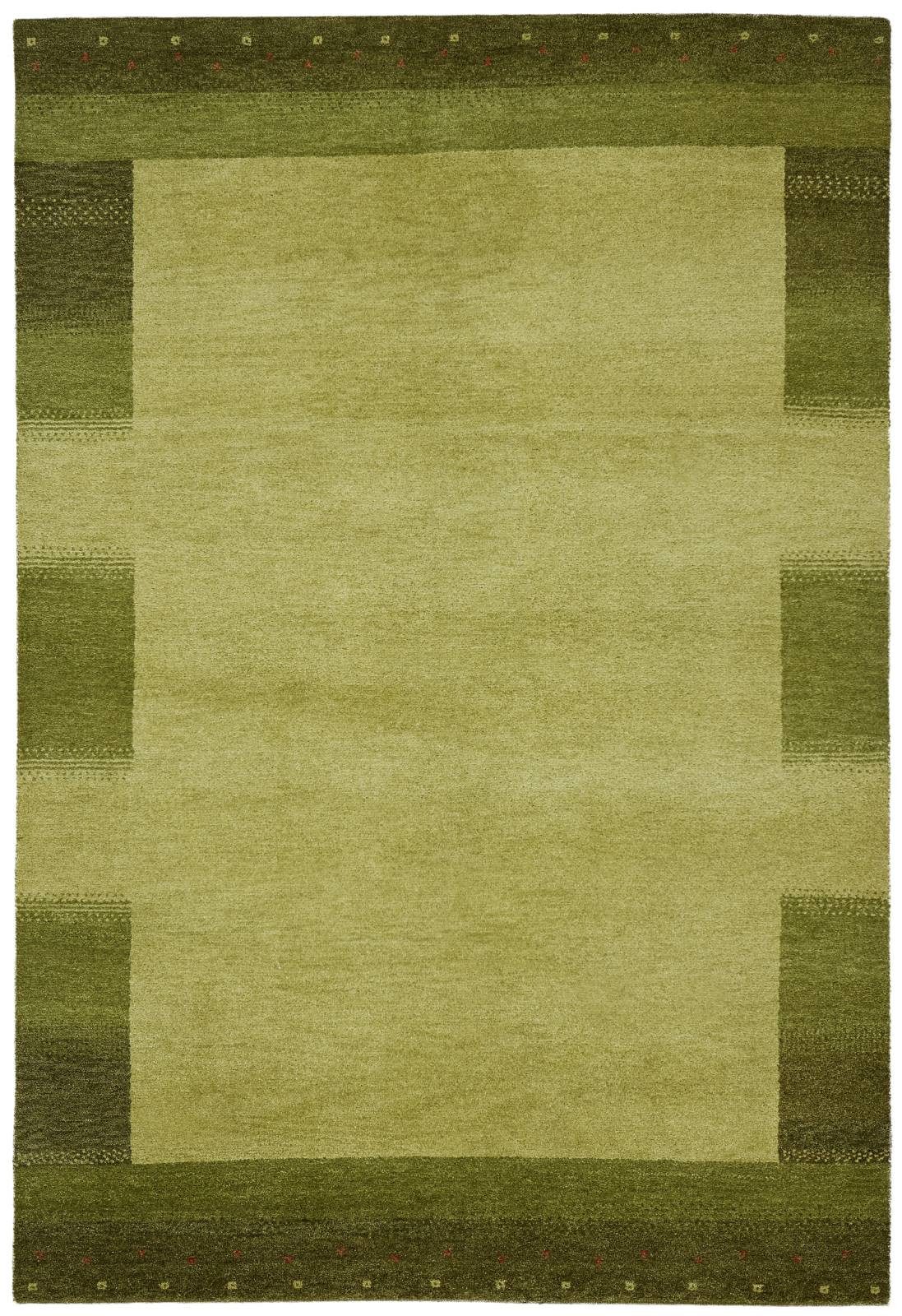 Rug Studios Teppich COLORADO, Rechteckig, Höhe: 23 mm, Handgeknüpft, 40 x 60 cm, Grün