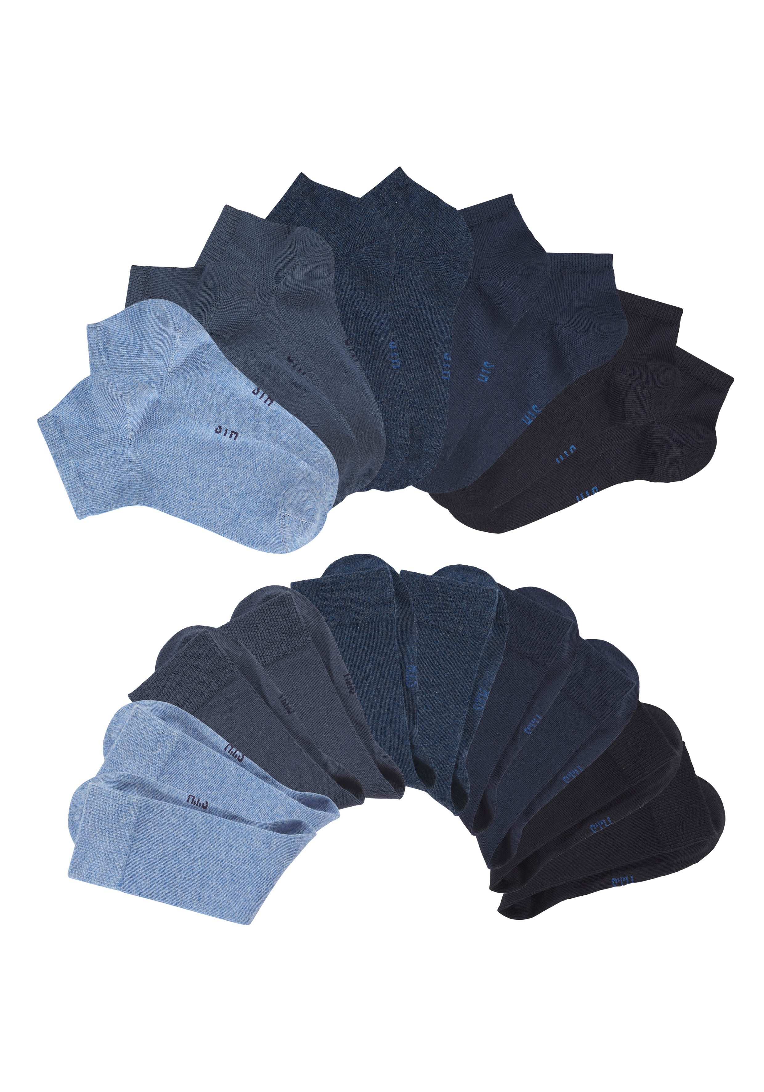 H.I.S Basicsocken (Packung, 20-Paar) zwei Längen im Kombi Pack