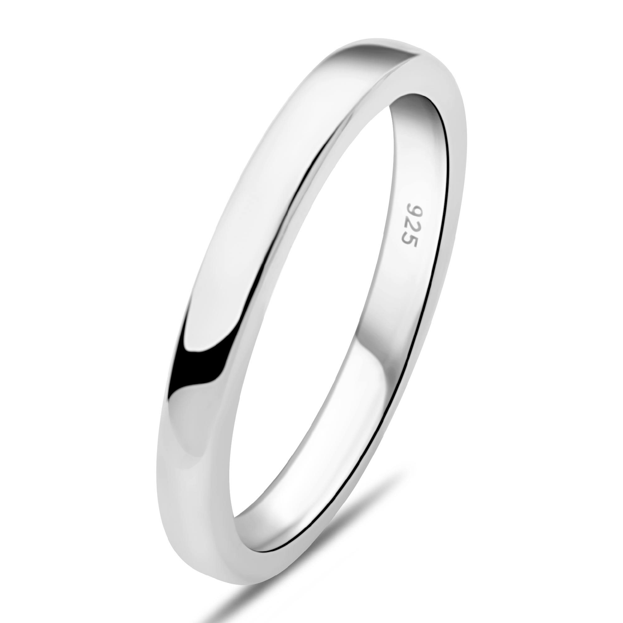 Tony Fein Silberring Bandring 3mm Schlicht 925er Silber Massiv Rhodiniert günstig online kaufen