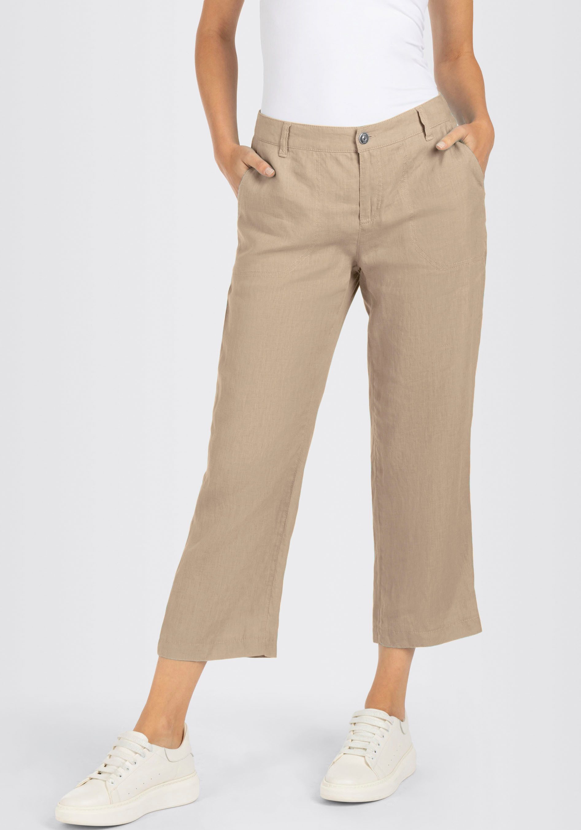MAC Leinenhose NORA cropped Sommerhose temperaturausgleichend günstig online kaufen