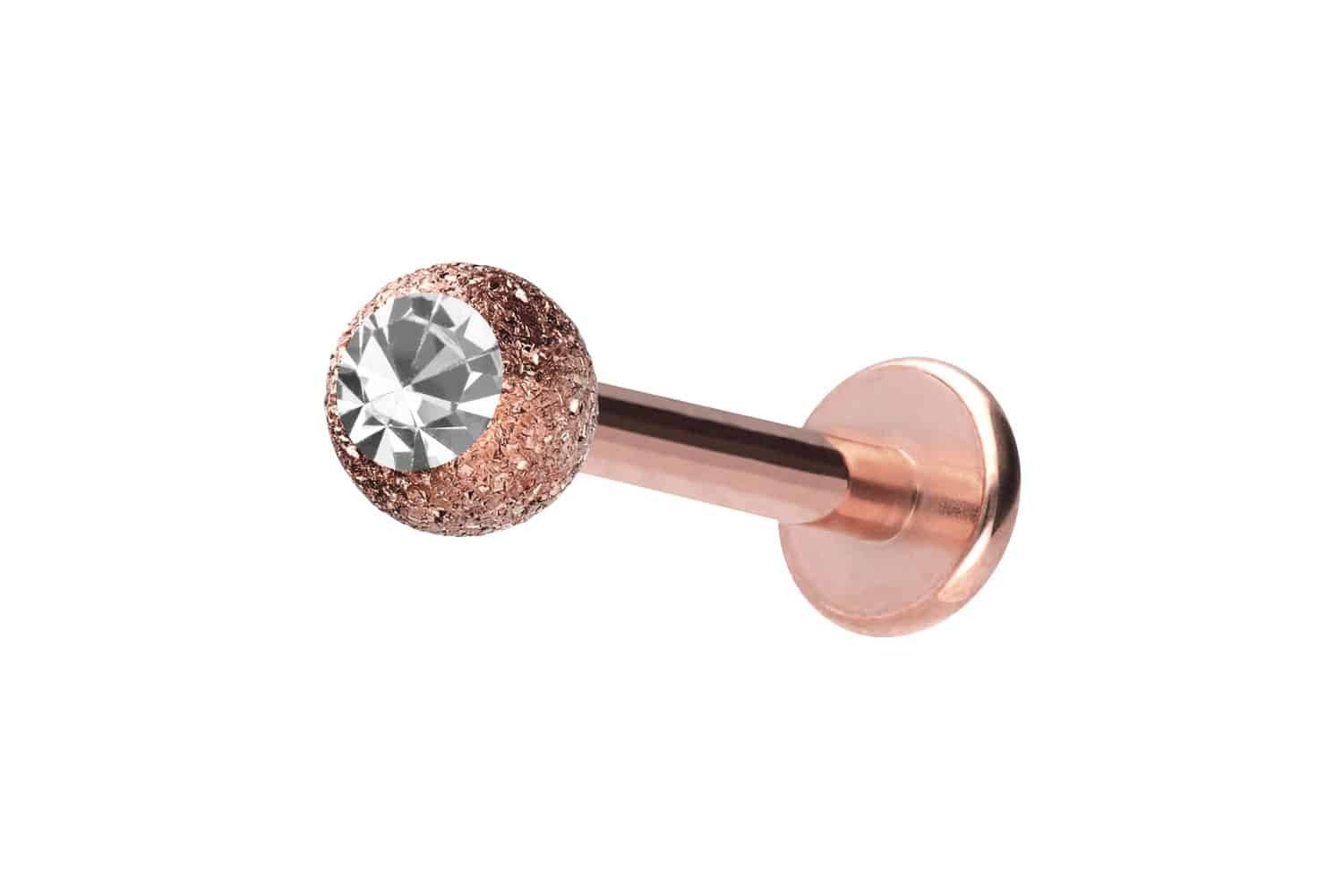 PIERCINGLINE Piercing-Set Chirurgenstahl Labret DIAMANTOPTIK + KRISTALL (Labrets, 1-tlg)
