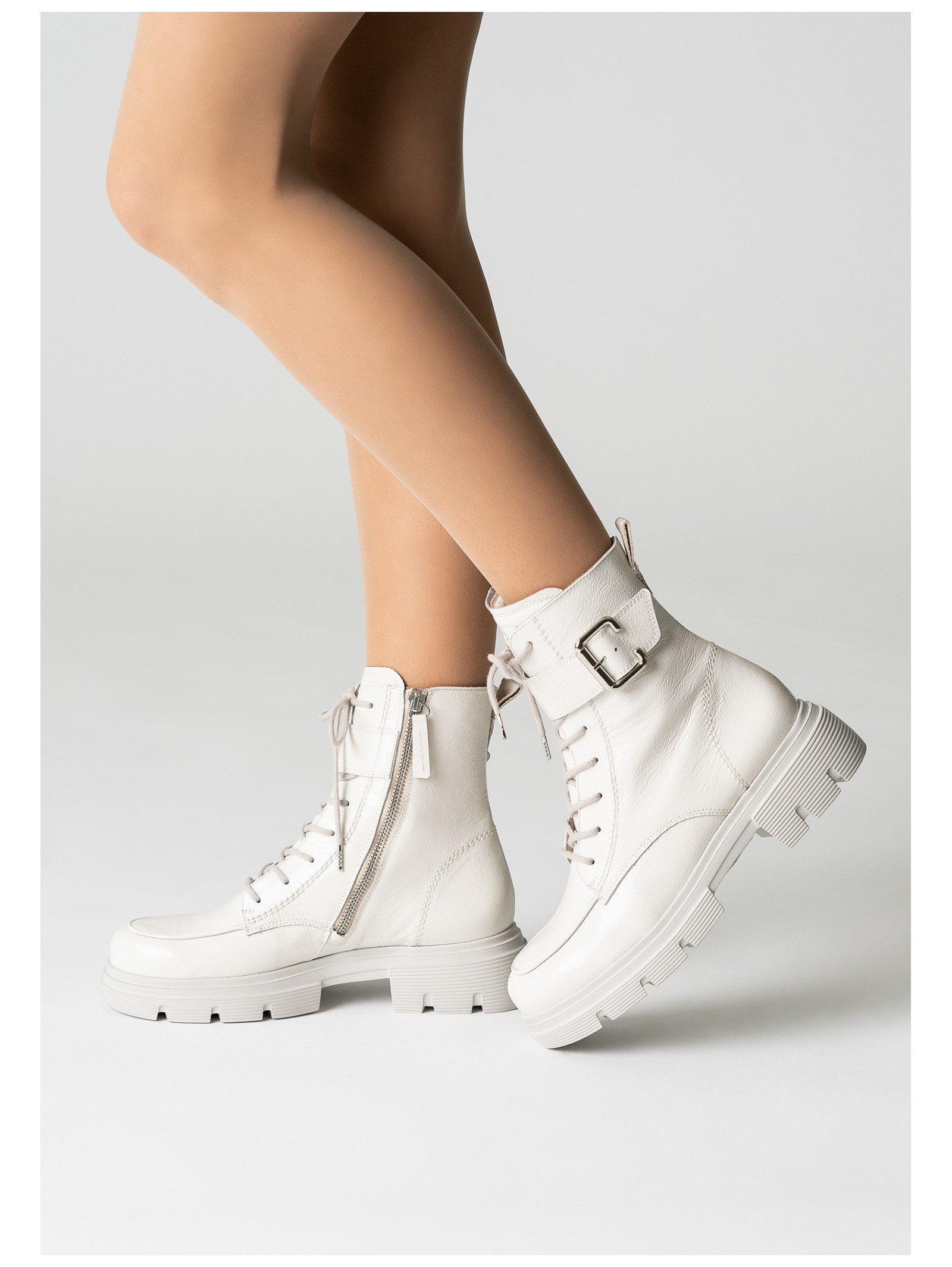 Paul Green Paul Green Stiefelette Leder Schnürstiefelette
