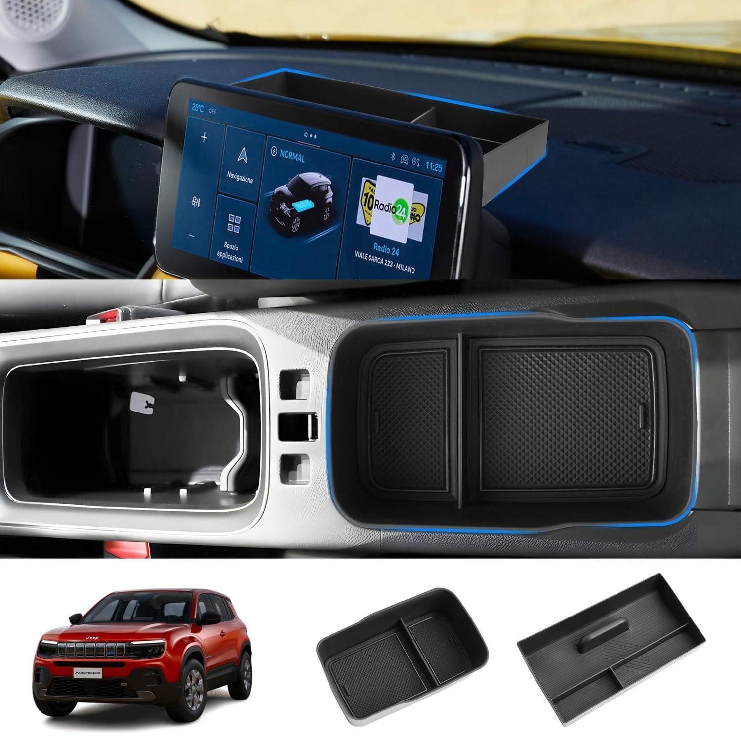 LuxusKollektion Taschenorganizer Organizer Set 2-teilig für JEEP Avenger 2024-2025